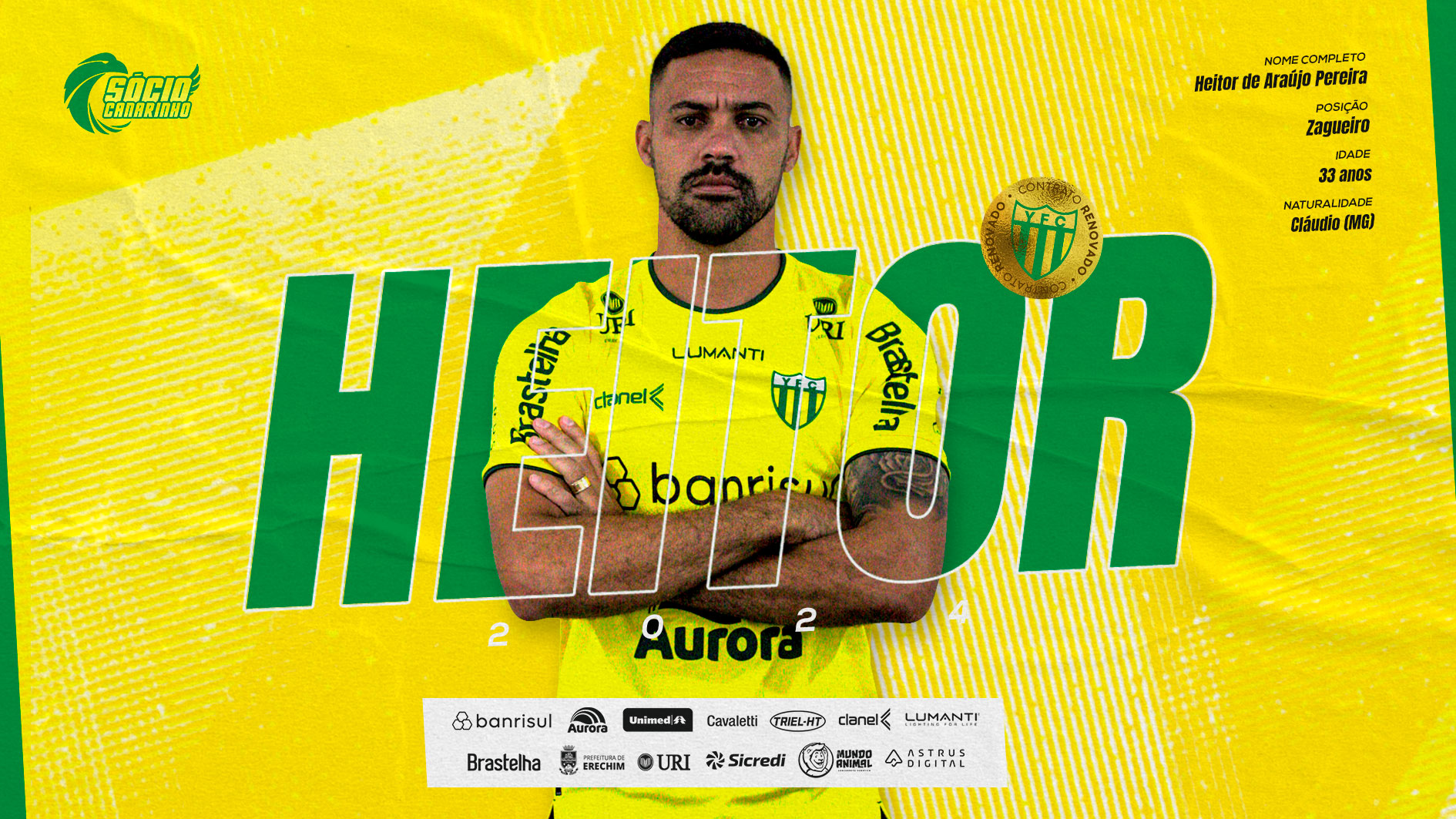 Aurora e Ypiranga renovam a parceria - Ypiranga Futebol Clube